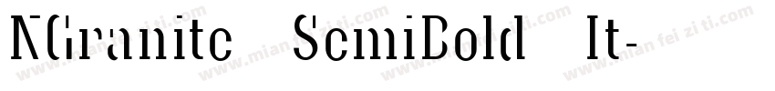 NGranite SemiBold It字体转换